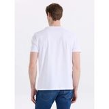 Mustang Ekru Erkek Relaxed Baskılı T-Shirt M6SM-TST1592 - 2XL