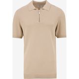 Mustang Fermuarlı Yaka Regular Fit Düz Bej Erkek Kazak M5SM-KZK1448 - 2XL