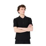 Mustang Fermuarlı Yaka Regular Fit Düz Siyah Erkek Kazak M5SM-KZK1448 - 2XL