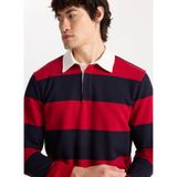 Mustang Gömlek Yaka Kırmızı - Lacivert Sweatshirt, 2XL, 5003277383, Kırmızı - Lacivert, erkek