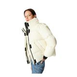 MUSTANG Kapitone Puffer Mont, XL, Kapitone Puffer Mont, Ekru, Kadın