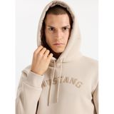 Mustang Kapüşon Yaka Sweatshirt, S, 5003287860, Bej, erkek