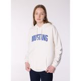 Mustang Kapüşonlu Baskılı Sweatshirt, M, 5003166746, Ekru, Kadın