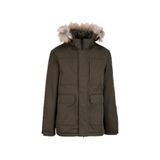 MUSTANG Kapüşonlu Kürklü Mont Erkek, 2XL, Kapüşonlu Kürklü Mont, Haki, mens