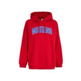 Mustang Kırmızı Kadın Kapüşon Yaka Loose Fit Baskılı Sweatshirt M4WL-SWT-1890, M