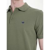 Mustang Koyu Haki Erkek Polo T-Shirt M5SM-TST1335