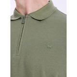 Mustang Koyu Haki Erkek Relaxed Baskılı Polo T-Shirt M5SM-TST1324 - 2XL
