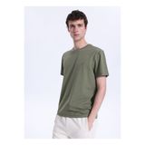 Mustang Koyu Haki Erkek T-Shirt M4WM-TST-1987