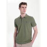 Mustang Koyu Haki Polo Yaka T-Shirt, M, 5003333530, Koyu Haki, Erkek