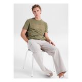 Mustang Koyu Haki Relaxed Baskılı T-Shirt, 2XL, 5003335521, Koyu Haki, Erkek