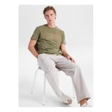 Mustang Koyu Haki Relaxed Baskılı T-Shirt, M, 5003335521, Koyu Haki, Erkek
