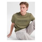 Mustang Koyu Haki Relaxed Baskılı T-Shirt, XL, 5003335501, Koyu Haki, Erkek