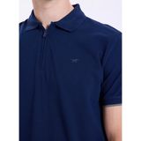 Mustang Lacivert Erkek Relaxed Baskılı Polo T-Shirt M5SM-TST1324