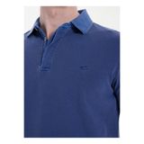 Mustang Lacivert Erkek Relaxed Yıkamalı Polo T-Shirt M6SM-TST1326