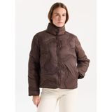 MUSTANG Mont Kapitone Desen Relaxed Kalıp, XL, MNT1033, Kahve, Kadın