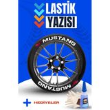 Mustang Motosiklet Ve Otomobil Araç 3d Oto Lastik Yazısı Sticker Arma Seti – 8 Adet