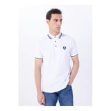 Mustang Nakışlı Polo T-Shirt M5SM-TST1356, L, 5003232954, Beyaz, Erkek