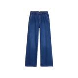 Mustang Normal Bel Bol Paça Geniş Fit İndigo Denim Pantolon, 24/30, 5003277325, İndigo, Kadın