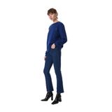 Mustang Normal Bel Düz Paça Flare Mavi Denim Pantolon, 24/30, pantolon3128, Standart, Kadın