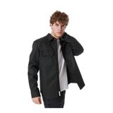Mustang Normal Düz Denim Gömlek, S, 5003168851, Siyah, Erkek