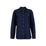 Mustang Normal Fit Yıkamalı Denim Gömlek, M, 5003336187, Lacivert, Kadın