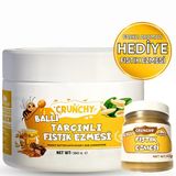 Mustang Nutrition Ballı Tarçınlı Crunchy Fıstık Ezmesi 350 Gr 24,40 Gr Protein + 40 Gr Fıstık Ezmesi Hediyeli