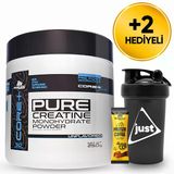 Mustang Nutrition Core+ Pure Creatine Monohydrate Powder Kreatin 250 Gr 50 Servis + Shaker + Protein Kahve Hediyeli