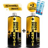 Mustang Nutrition L-Carnitine 4000 Mg 1000 Ml 2’Li Avantaj Paketi Limon + 2 X L-Karnitin Shot Hediyeli