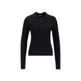 Mustang Polo Yaka Basic Kazak, S, 5003276384, Siyah, Kadın