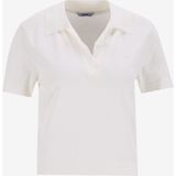 Mustang Polo Yaka Normal Nakışlı Beyaz Kazak Kadın M5SL-KZK1909