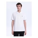 Mustang Polo Yaka T-Shirt, L, 5003335457, Beyaz, Erkek
