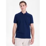 Mustang Relaxed Baskılı Polo T-Shirt, XL, 5003334372, Lacivert, Erkek