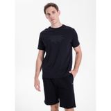 Mustang Relaxed Baskılı T-Shirt, 2XL, 5003335459, Siyah, Erkek