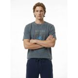 Mustang Relaxed Baskılı T-Shirt, S, 5003335447, Antrasit, Erkek