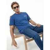 Mustang Relaxed Baskılı T-Shirt, XL, 5003335449, Mavi, Erkek