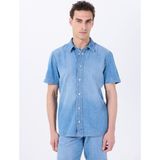 Mustang Relaxed Mavi Erkek Denim Gömlek M5SM-GML1057 - 2XL