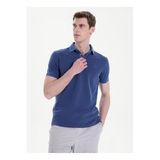 Mustang Relaxed Yıkamalı Polo T-Shirt, 2XL, 5003335506, Lacivert, Erkek