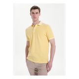 Mustang Relaxed Yıkamalı Polo T-Shirt, M, 5003335512, Sarı, Erkek