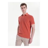 Mustang Relaxed Yıkamalı Polo T-Shirt M6SM-TST1326, S, 5003335520, Turuncu, Erkek