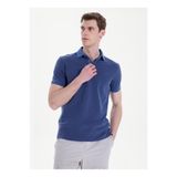 Mustang Relaxed Yıkamalı Polo T-Shirt, XL, 5003335506, Lacivert, Erkek