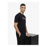 Mustang Siyah Erkek Relaxed Baskılı T-Shirt M6SM-TST1593