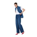 Mustang Standart Bel Normal Paça Bol Kesim Denim Pantolon, S, 5003236793, Lacivert, Kadın
