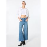 MUSTANG Yüksek Bel Bol Paça Denim Pantolon LUISE WIDE, 27-30, 5003173211, Mavi, Kadın