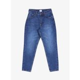 Mustang Yüksek Bel Dar Paça Slim Fit Mavi Kadın Denim Pantolon BROOKS RELAXED SLIM
