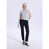 Mustang Yüksek Bel Düz Paça Straight Denim Pantolon Crosby Straight-1312, 24/28, 5003336207, Mavi, Kadın