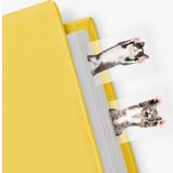 Mustard Cat in a Book Kitap Ayracı