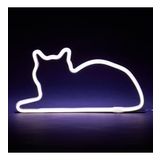 Mustard Sitting Beyaz Cat Led Işık
