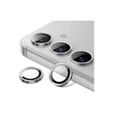 MustCase Samsung Galaxy A16 Uyumlu Gümüş Kamera Lens Koruyucu Cam ve Çerçeve Kamera Koruma Lensi