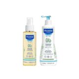 Mustela 100 ml Bebek Masaj Yağı ve 500 ml Gentle Gel