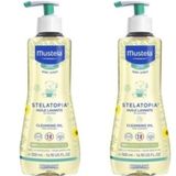 Mustela 500 ml 2 Kutu Stelatopia Huile Lavante Cleansing Oil